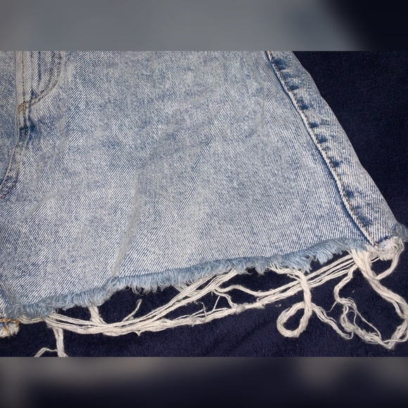 ZARA frayed denim skirt - Med - Picture 6 of 8